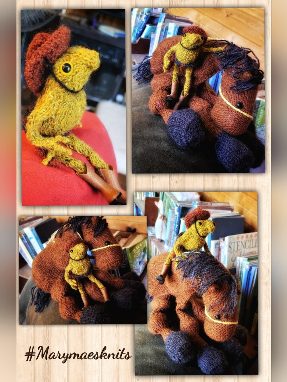Horse And Frog (Knitted)